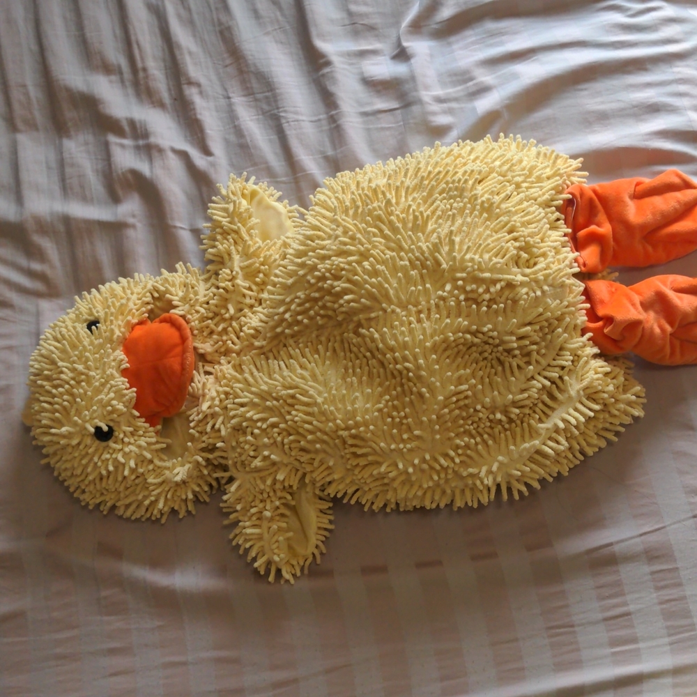 Fluffy adorable duck costume